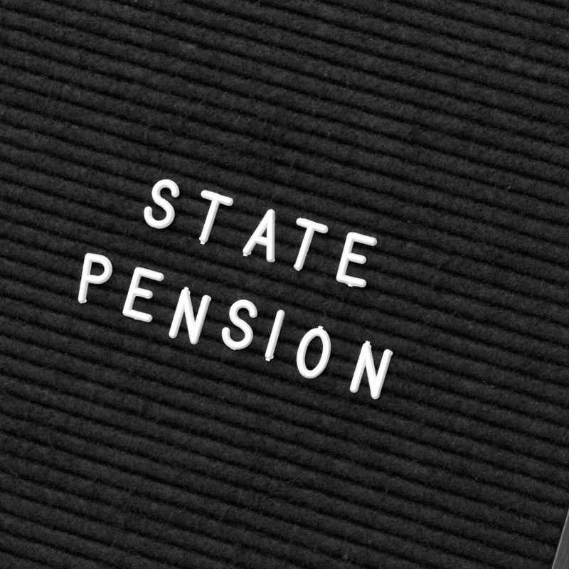 Board-with-state-pension-text-shown-in-white